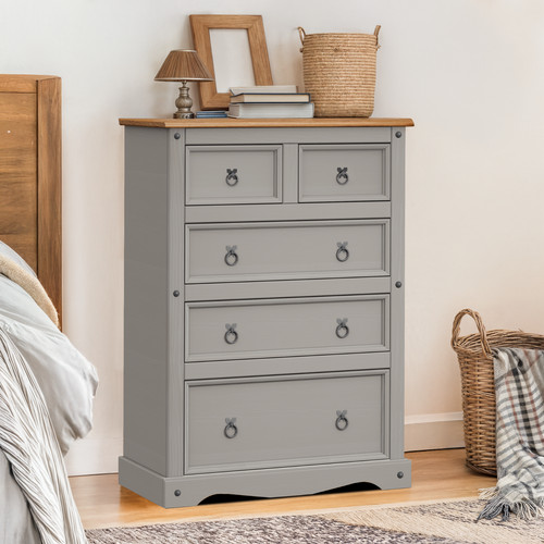 Corona chest drawers grey - corona,
