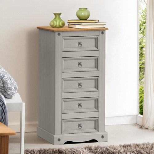 Corona chest drawers grey - corona,