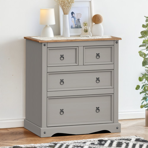 Corona chest drawers grey - of,