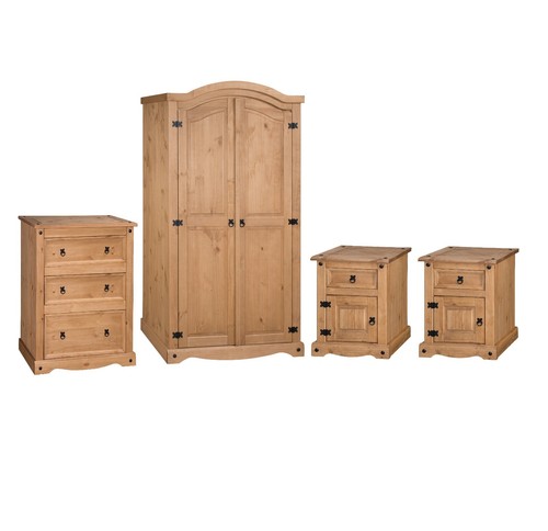 Corona piece bedroom set - piece,